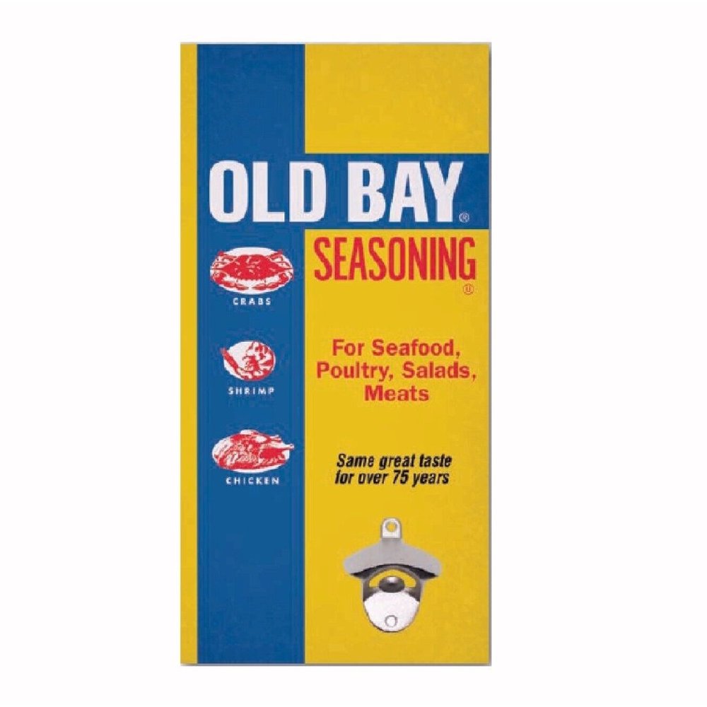 Old Bay Logo Wall Bottle Opener Sign - NEW Fast Ship